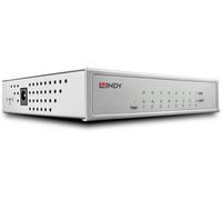 Lindy 25045 commutateur réseau Géré Gigabit Ethernet (10/100/1000) Connexion Ethernet, supportant l'alimentation via ce port (PoE) Argent