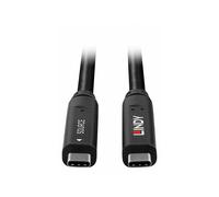 Lindy Câble USB‑C 43393 – USB 3.2 Gen1, DisplayPort 1.4, 60W PD, mâle–mâle, 8 m, noir
