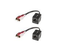 LINDY Acoustique Extendeur Transmetteur / Récepteur Câblé 2 X Réseau (Rj-45)