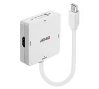 Lindy Adaptateur actif Mini DisplayPort 1.2 vers HDMI, VGA et DVI-D