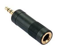Lindy 35621 changeur de genre de câble 3.5mm 6.3mm Noir