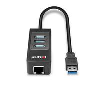Lindy Adaptateur Hub USB 3.1 & Ethernet Gigabit