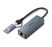 Lindy - Adaptateur réseau - USB 3.2 Gen 1 - 10M/100M/1G/2.5G/5 Gigabit Ethernet x 1 - gris