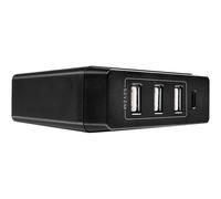 Lindy - Adaptateur secteur - 72 watt - 3 A - PD 3.0 - 4 connecteurs de sortie (3 x USB Type A, USB-C) - noir