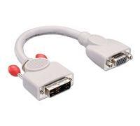 Lindy Adaptateur DVI-A mâle vers HD-15 (VGA) femelle 20 cm