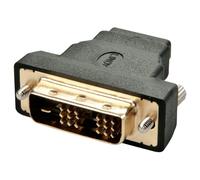 Lindy 41228 changeur de genre de câble HDMI-A FM DVI-D M Noir