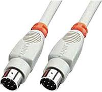 Lindy 8 Pin Mini DIN Cable 2 m câble parallèle Gris