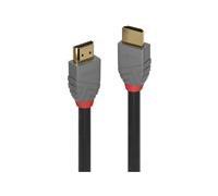Lindy Câble HDMI 2.1 Anthra Line 0,5 m – Ethernet, 4K@60Hz, 10k@120Hz, HDR, ARC