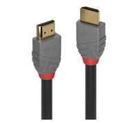 Lindy Anthra Line - Câble HDMI avec Ethernet - HDMI mâle pour HDMI mâle - 50 cm - triple blindage - noir - rond, support 4K
