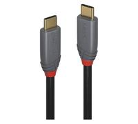 Lindy Câble USB-C vers USB-C Anthra Line USB 3.2 20 Gbit/s 5A PD 2 m