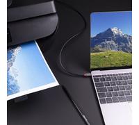 Lindy Anthra Line - Câble USB - USB-C (M) pour USB Type B (M) - USB 3.2 Gen 1 - 3 m - rond, bi-directionnel - noir