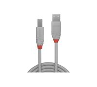 Lindy Câble USB Anthra Line 36688 USB 2.0 Type A vers B 2 m gris pack de 50