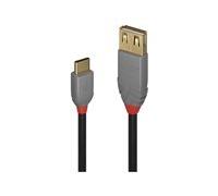 Lindy 36897 Câble Adaptateur USB 2.0 Type C vers A 0.15 M