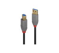 Lindy 36741 câble USB USB 3.2 Gen 1 (3.1 Gen 1) 1 m USB A USB B Noir