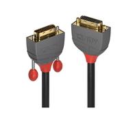 Anthra Line - Rallonge de câble DVI - liaison double - DVI-D (M) pour DVI-D (F) - 50 cm - vis moletées - noir