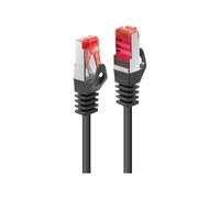 Lindy Basic - Cordon de raccordement - RJ-45 (M) pour RJ-45 (M) - 10 m - SFTP, PiMF - CAT 6 - moulé, sans crochet, bloqué - noir