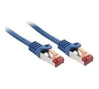 Lindy Basic - Cordon de raccordement - RJ-45 (M) pour RJ-45 (M) - 2 m - SFTP, PiMF - CAT 6 - moulé, sans crochet, bloqué - bleu G