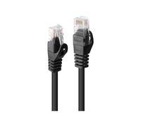 Lindy Basic - Cordon de raccordement - RJ-45 (M) pour RJ-45 (M) - 50 cm - UTP - CAT 6 - moulé, sans crochet - noir