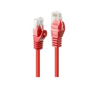 Lindy Câble réseau Basic Cat.6 U/UTP Rouge, 0,5m