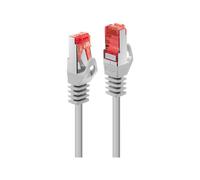 Lindy Basic - Cordon de raccordement - RJ-45 (M) pour RJ-45 (M) - 7.5 m - SFTP, PiMF - CAT 6 - moulé, sans crochet, bloqué - gris clair