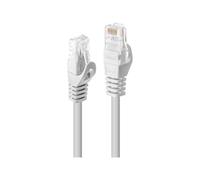 Lindy Basic - Cordon de raccordement - RJ-45 (M) pour RJ-45 (M) - UTP - CAT 6 - moulé, sans crochet - blanc