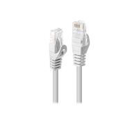 Lindy Basic - Cordon de raccordement - RJ-45 (M) pour RJ-45 (M) - UTP - CAT 6 - moulé, sans crochet - blanc