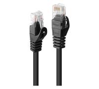 Lindy Câble réseau Basic Cat.6 U/UTP RJ45 Noir 2 m