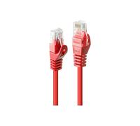 Lindy Basic - Cordon de raccordement - RJ-45 (M) pour RJ-45 (M) - UTP - CAT 6 - moulé, sans crochet - rouge