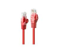 Lindy Basic - Cordon de raccordement - RJ-45 (M) pour RJ-45 (M) - UTP - CAT 6 - moulé, sans crochet - rouge