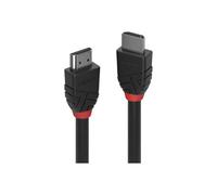 Lindy Black Line - Câble HDMI avec Ethernet - HDMI mâle pour HDMI mâle - 50 cm - triple blindage - noir - support 4K