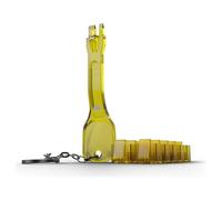 LINDY - Bloqueur de port LAN avec clé - jaune (pack de 10)