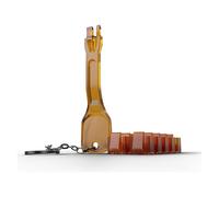 LINDY - Bloqueur de port LAN avec clé - orange (pack de 10)