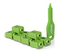 LINDY - Bloqueur de port LAN avec clé - vert