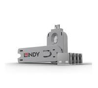 Lindy Bloqueur de port USB A, 4 pièces lanc