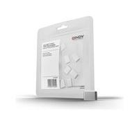 Lindy Bloqueur de port USB-C 40439 blanc sans clé jeu de 10