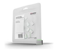 Lindy Bloqueur de port USB-C 40438 sans clé vert jeu de 10