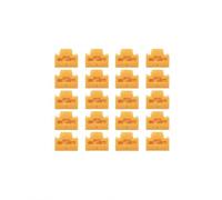 Lindy Bloqueurs de Port RJ-45 (sans clé) - Pack de 20, Orange