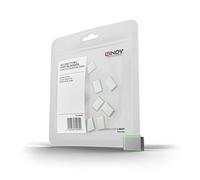 Lindy Bloqueur de port USB-C 40438 sans clé vert jeu de 10