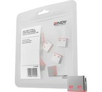 Lindy Bloqueurs de ports USB A, 10 pièces, Rose, Dispositif antivol