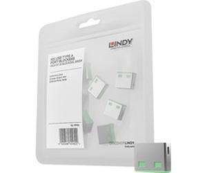 Lindy Bloqueurs de ports USB A, 10 pièces, Vert, Dispositif antivol