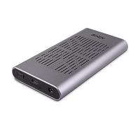 LINDY Boîtier USB 3.2 Gen 2x2 Dual SSD M.2 NVMe Aluminium 20 Gbit/s Clonage
