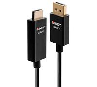 Câble de raccordement LINDY Fiche mâle DisplayPort, Fiche mâle HDMI-A 1.00 m noir 40925 Câble DisplayPort