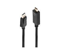 Lindy - Câble DisplayPort HDMI 1.4, 1 Mètre, Display Port 1.2 4K 4096x2160@30Hz 10.2G | Compatible avec TV, Monitor, Xbox, Gaming, PC, PS4, PS5, Blu-ray, Soundbar - Garantie de 10 Ans