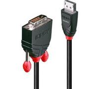 Lindy Câble adaptateur DisplayPort vers DVI 41491, mâle DP - mâle DVI‑D 24+1, 2,00 m noir