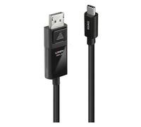 Lindy Câble de raccordement 43341 – USB-C mâle, DisplayPort mâle, 1 m noir