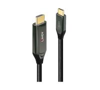 Câble adaptateur LINDY USB-C® USB-C® mâle, Fiche mâle HDMI-A 3.00 m noir 43369 8K UHD Câble HDMI
