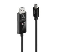 LINDY Câble Adaptateur USB Type C vers DisplayPort 1.4 avec HDR, 2m