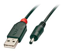 Lindy Câble USB 70266 – USB 2.0 USB‑A mâle vers DC 3,5 mm 1,50 m Noir