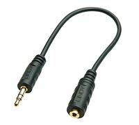 Lindy Câble adaptateur audio 35699 – Jack mâle 3.5 mm vers Jack femelle 2.5 mm noir