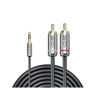 Lindy Câble audio Cromo Line 35337 Jack 3,5 mm vers 2x RCA 10 m anthracite